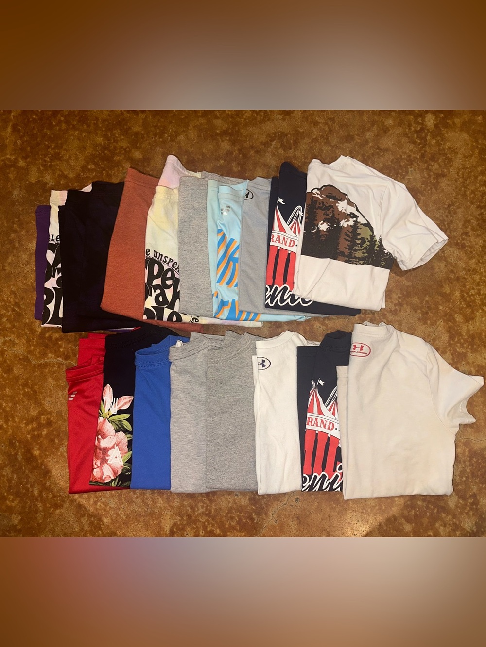 Mixed Graphic & Solid T-Shirt Bundle - Multi Color